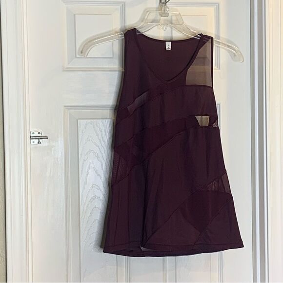 Lululemon Mesh In Motion Racerback Dark Adobe Size 8 - Picture 8 of 9